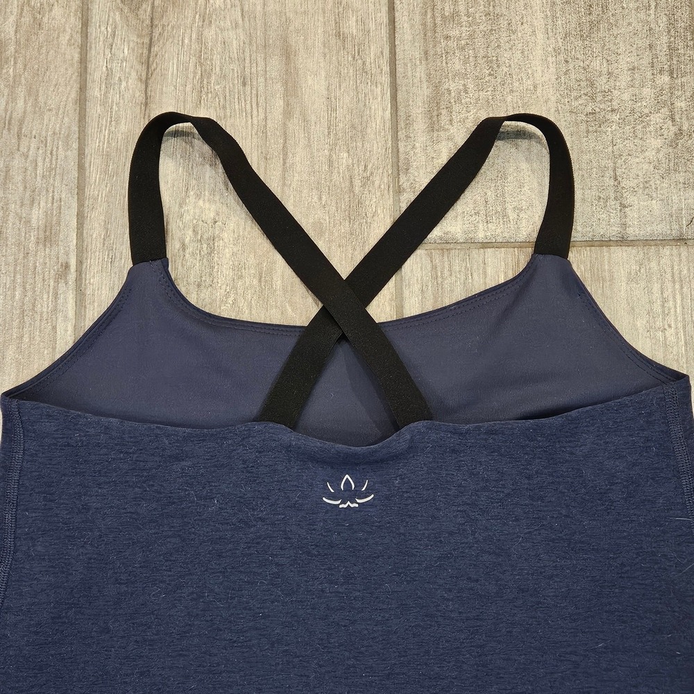 Beyond Yoga Sacedye Move It Dress Women Size M Navy Athletic Stretch Sporty Chic - Picture 7 of 8